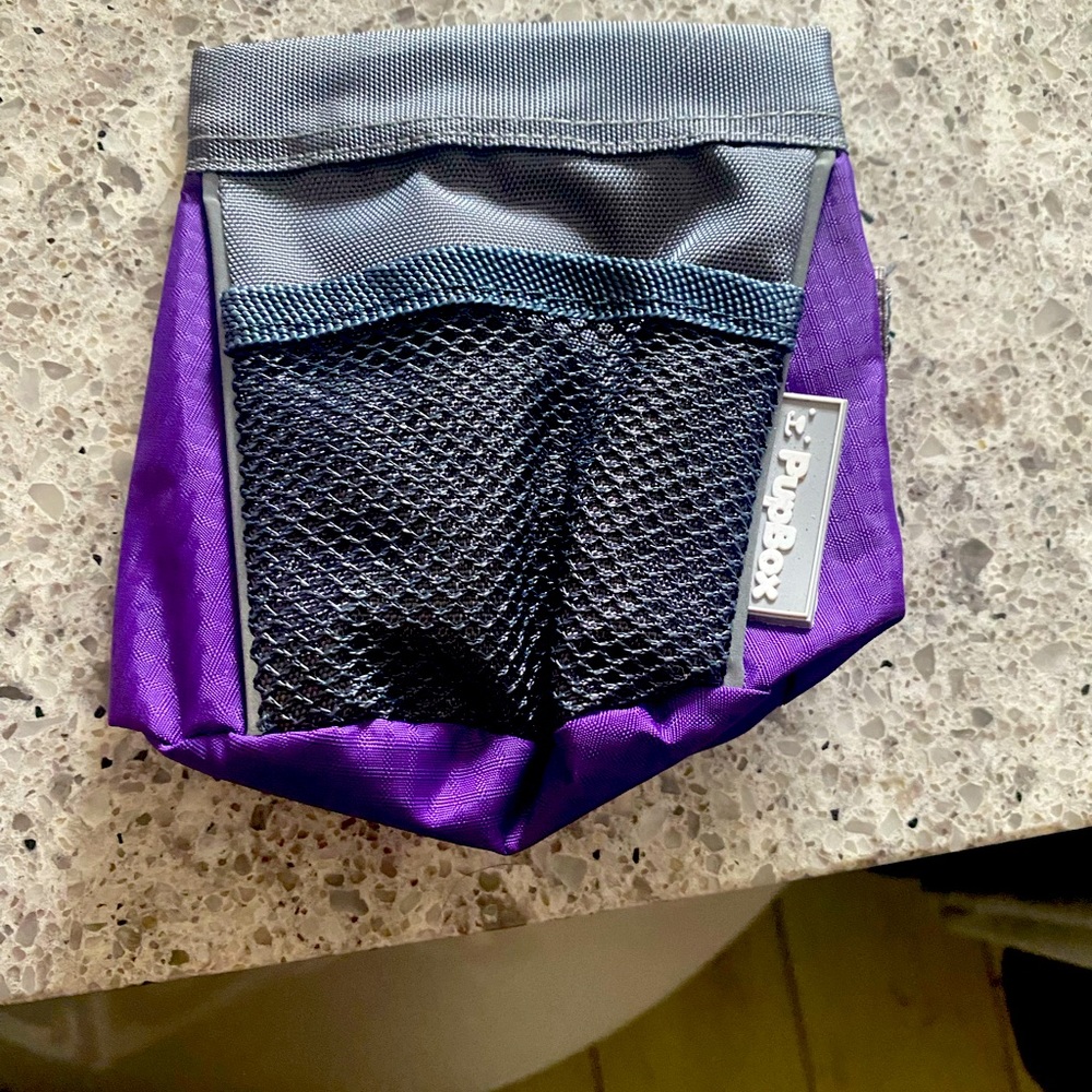 Dog treat carrier for walks
